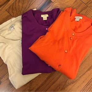 J Crew Factory Clare cardigan 3 pack size L